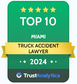 Top 10 Miami Truck Accident Lawyer 2024 Badge