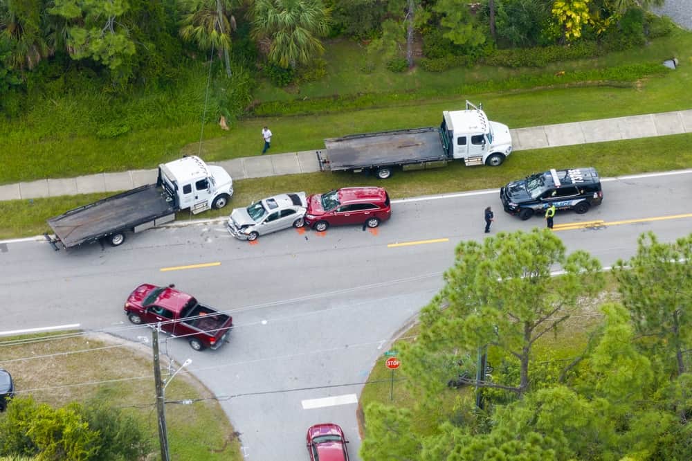 Large Accident On A Road